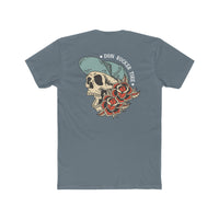 Skull Flat Bill: Cotton Crew Tee