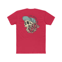 Skull Flat Bill: Cotton Crew Tee